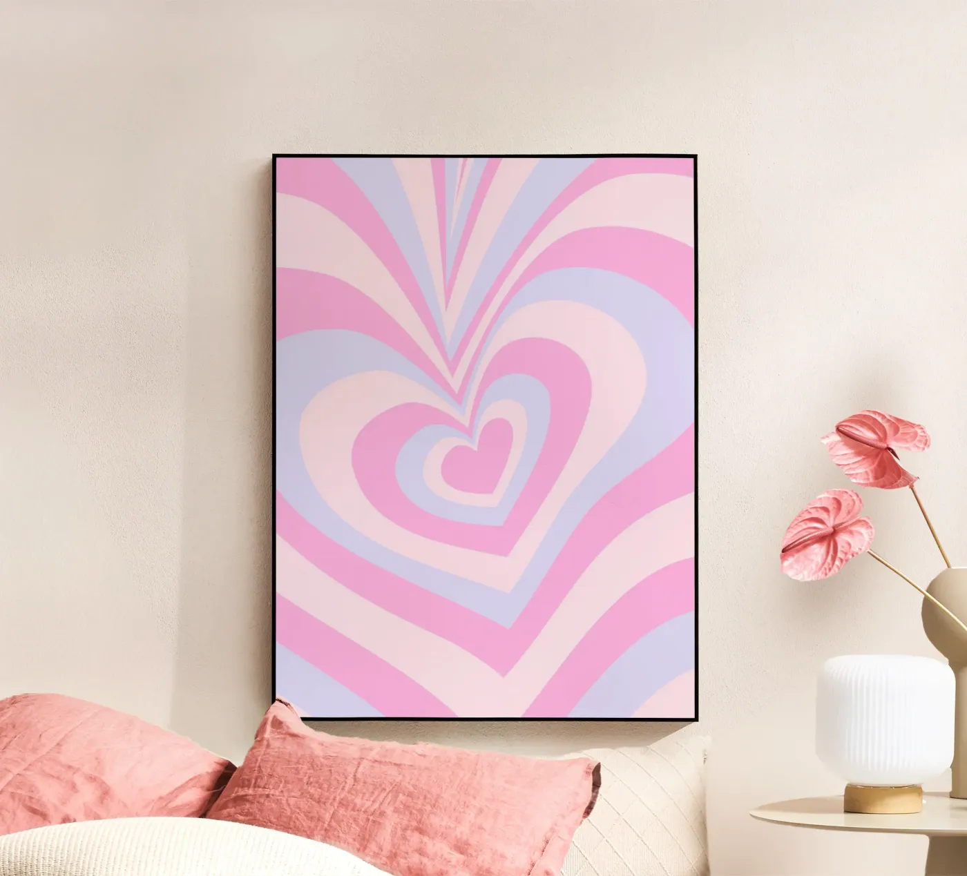 Repeated Heart Acryl-Glas von Kiroiharu