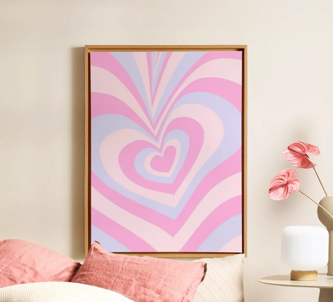 Cuore ripetuto tela da Kiroiharu