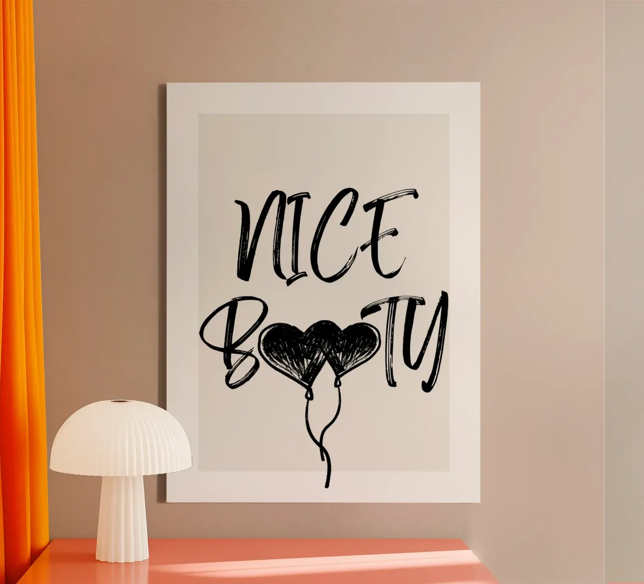 NICE BOOTY lienzo con Marco flotante de ArtDesign by KBK