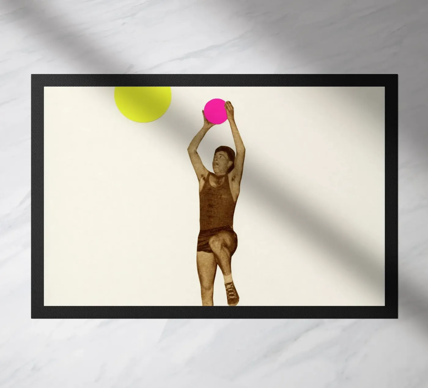 Basketball doormat by Cassia Beck Collage