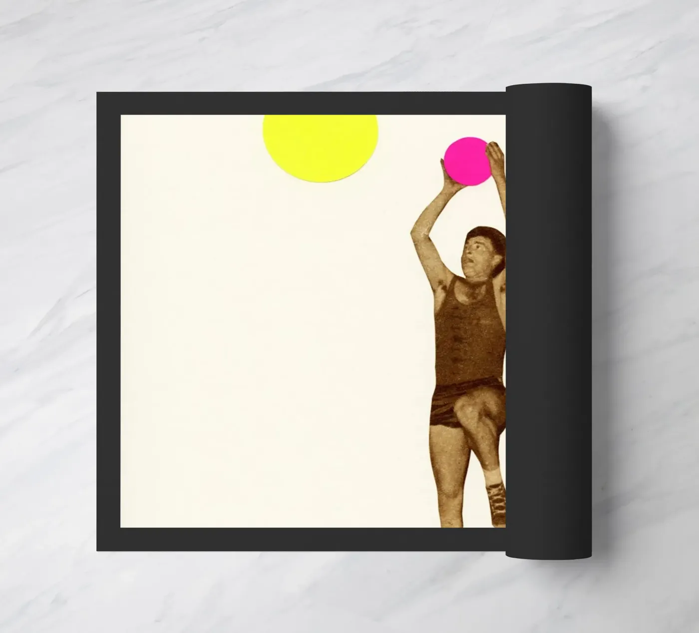 Basketball doormat by Cassia Beck Collage