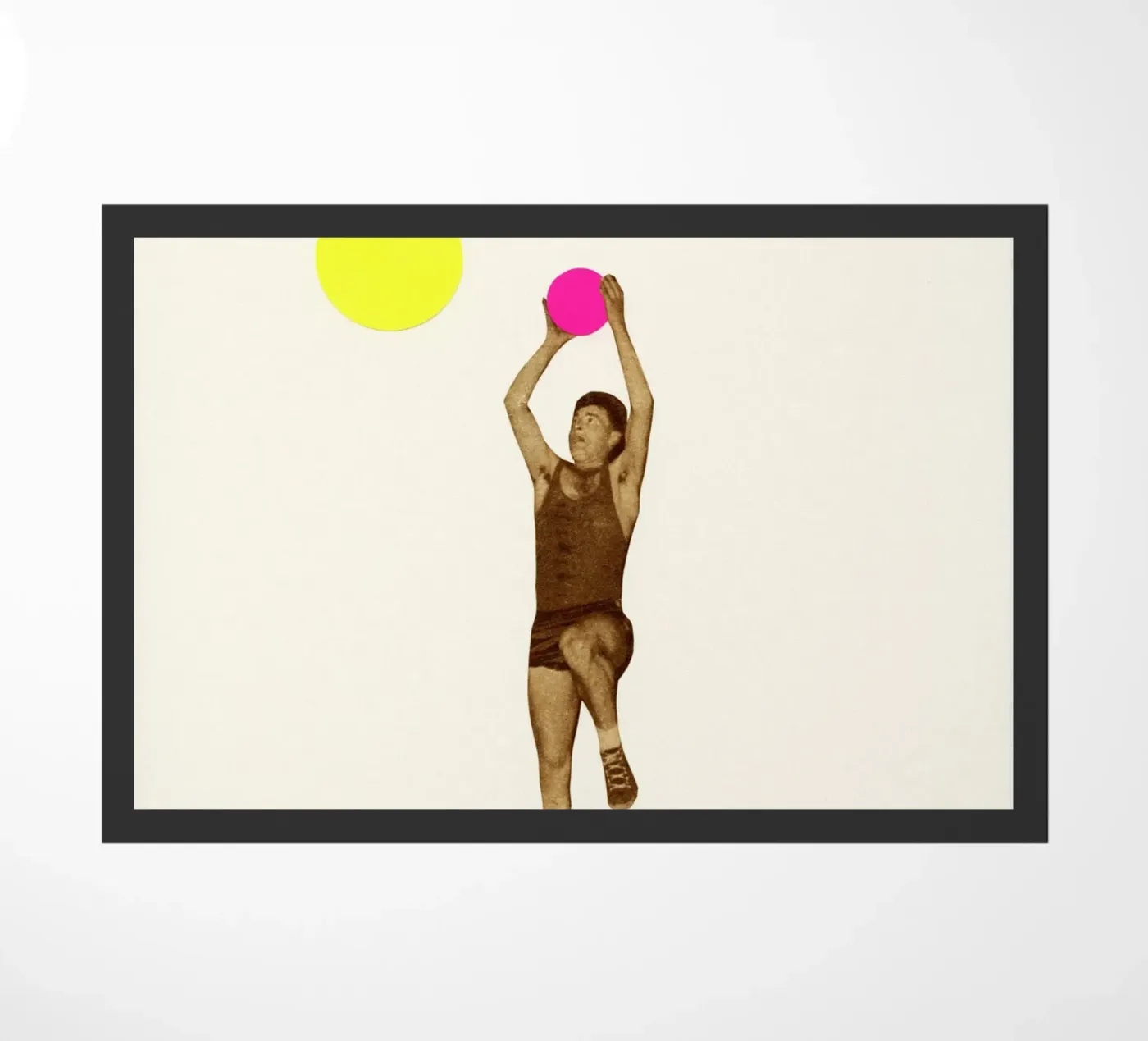 Basketball doormat by Cassia Beck Collage