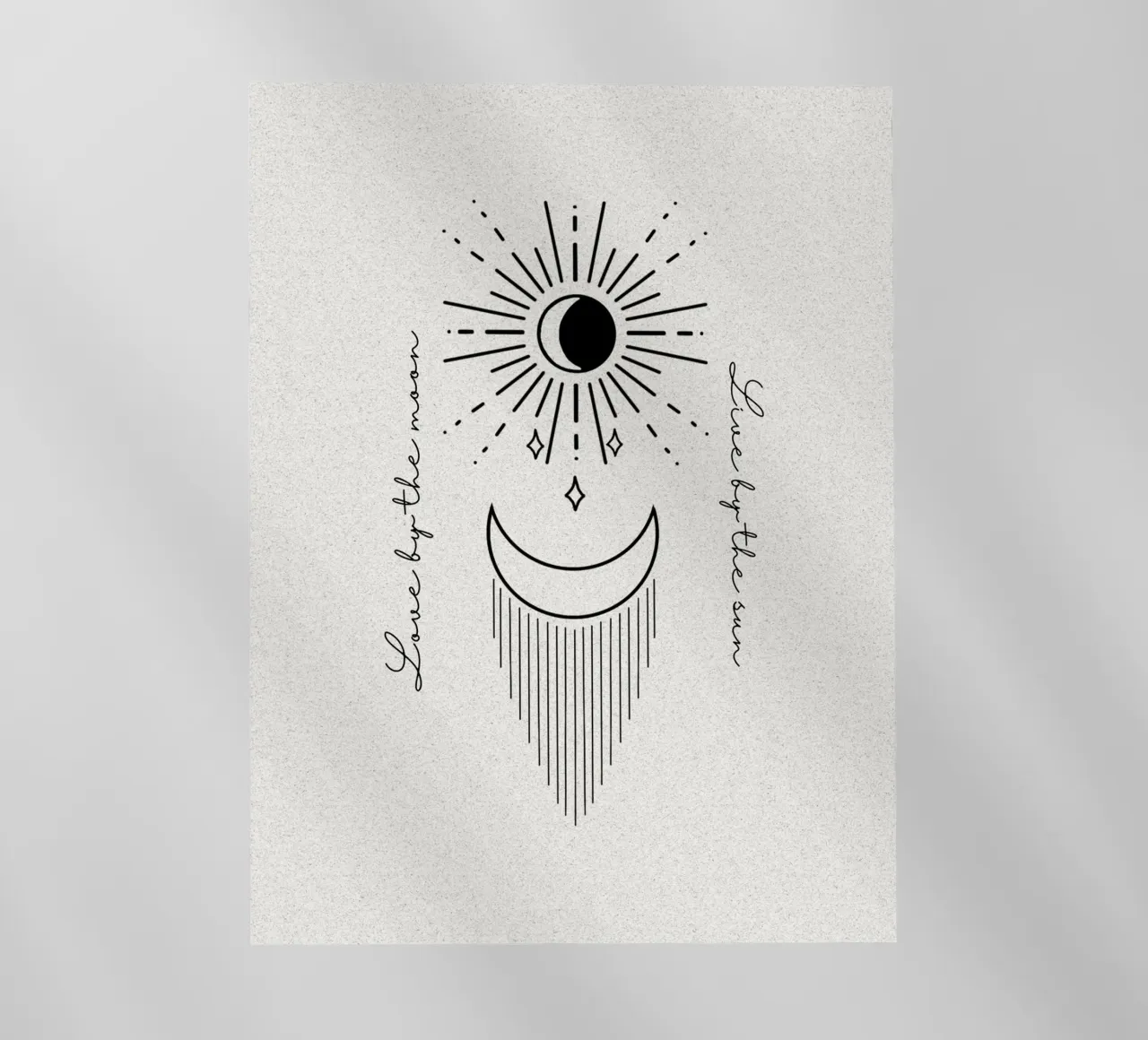 love by the moon live by the sun pellicola backlit da ArtDesign by KBK