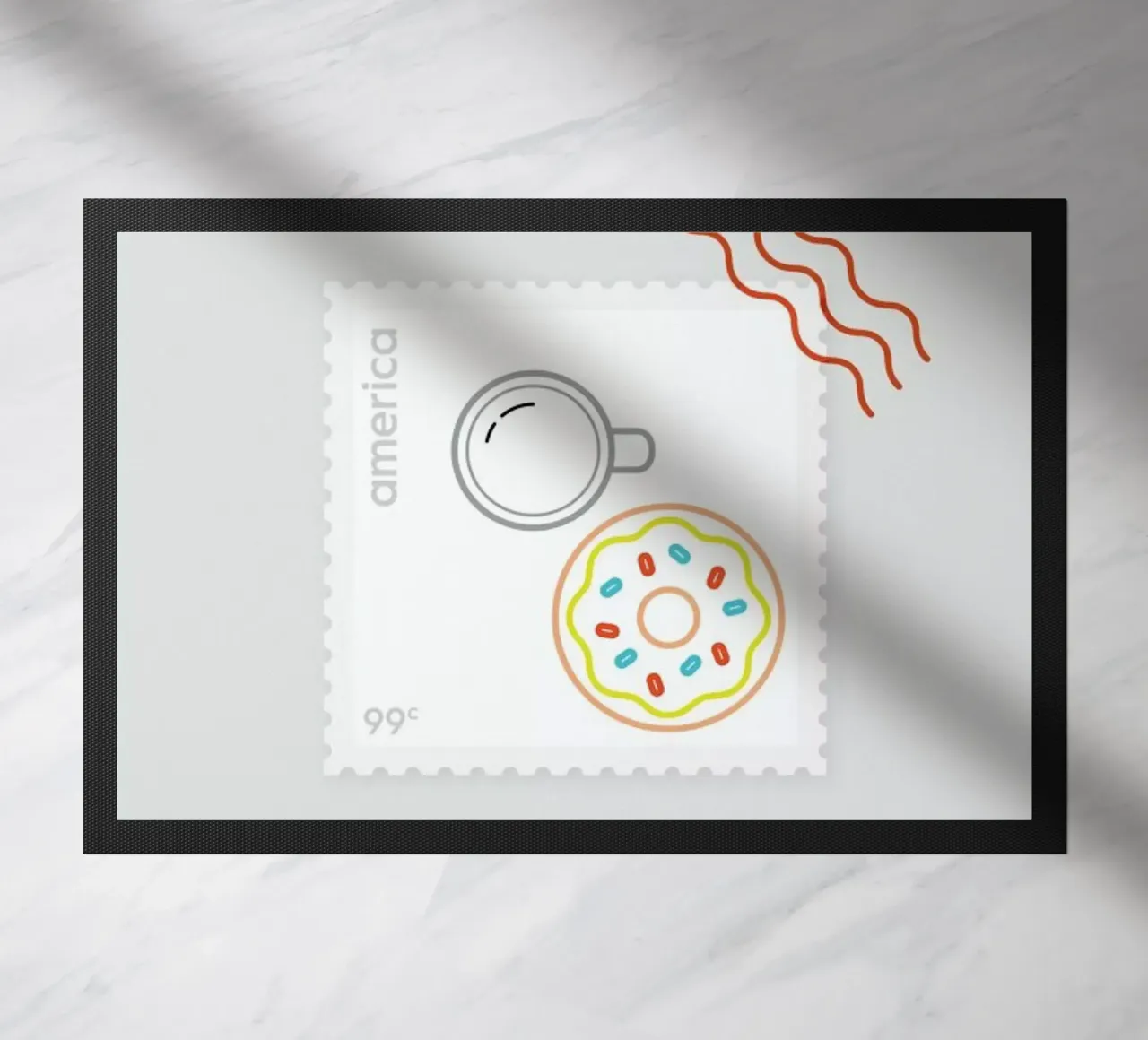 Doughnut Time doormat by Dean Smith