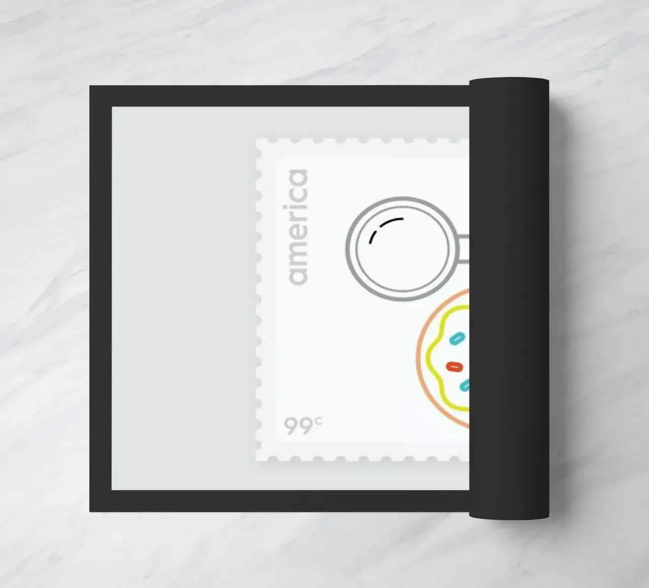 Doughnut Time doormat by Dean Smith