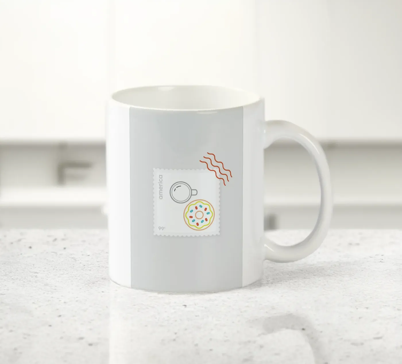 Doughnut Time ceramic mug by Dean Smith