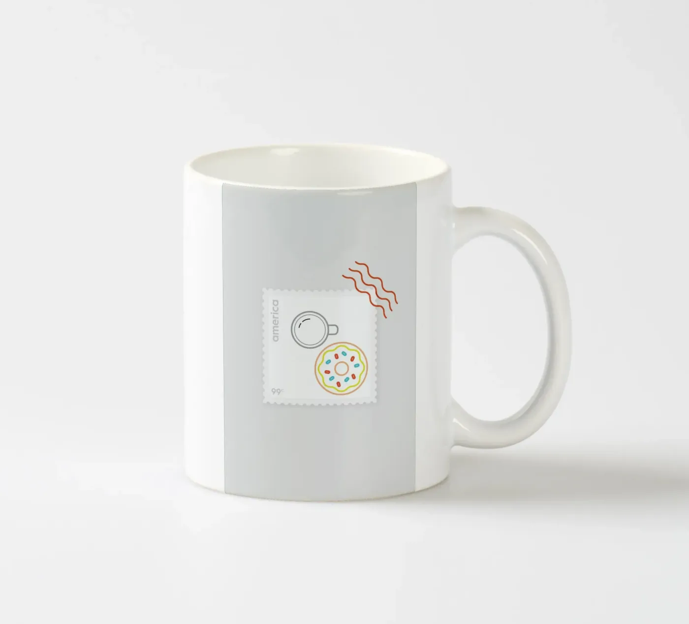 Doughnut Time ceramic mug by Dean Smith