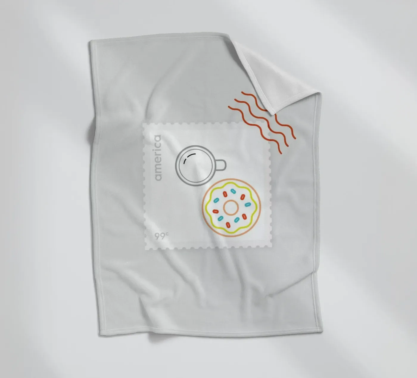 Doughnut Time fleecedeken van Dean Smith