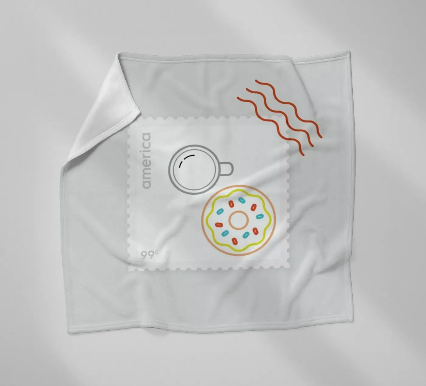 Doughnut Time fleecedeken van Dean Smith