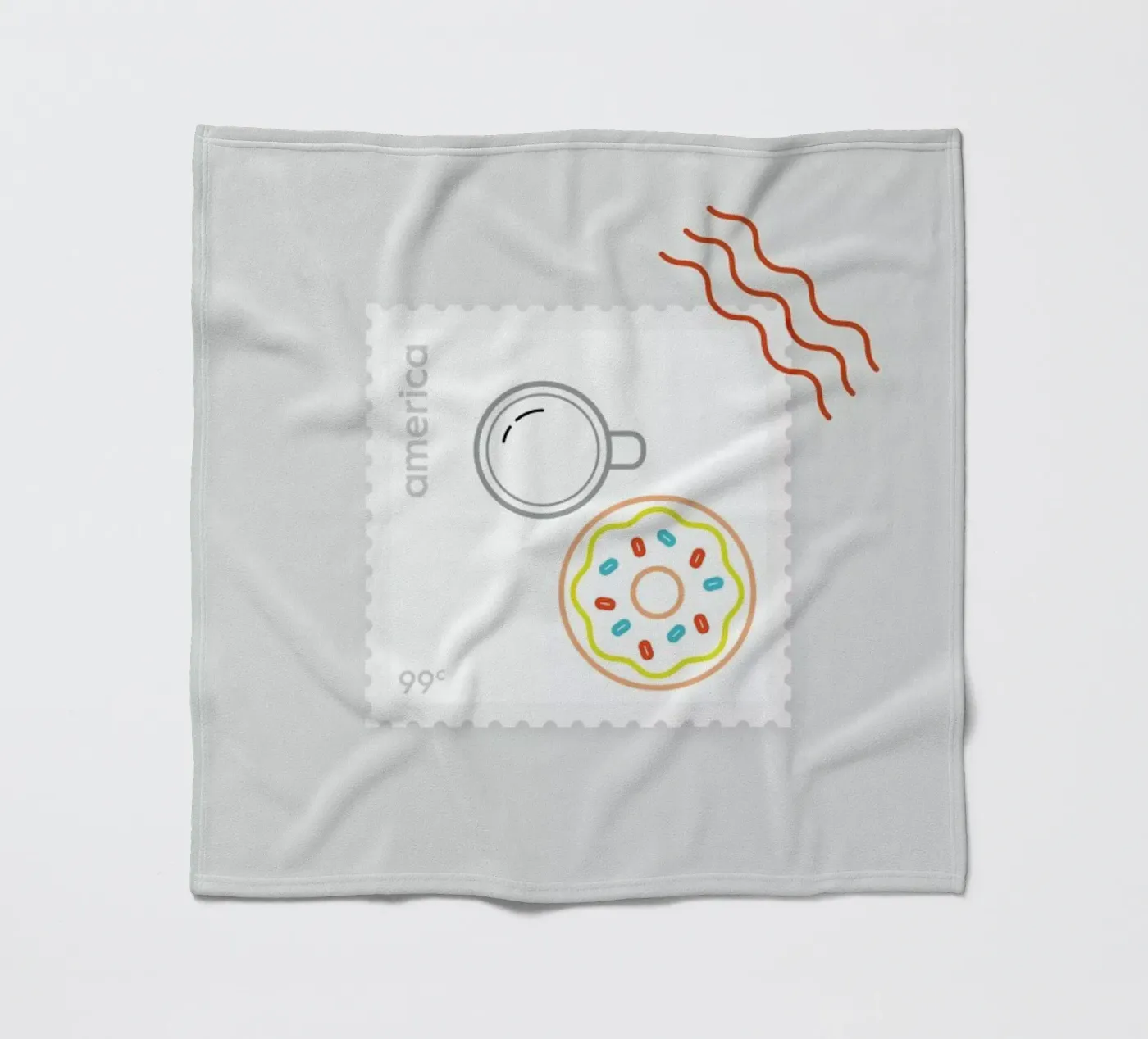 Doughnut Time Fleecedecke von Dean Smith