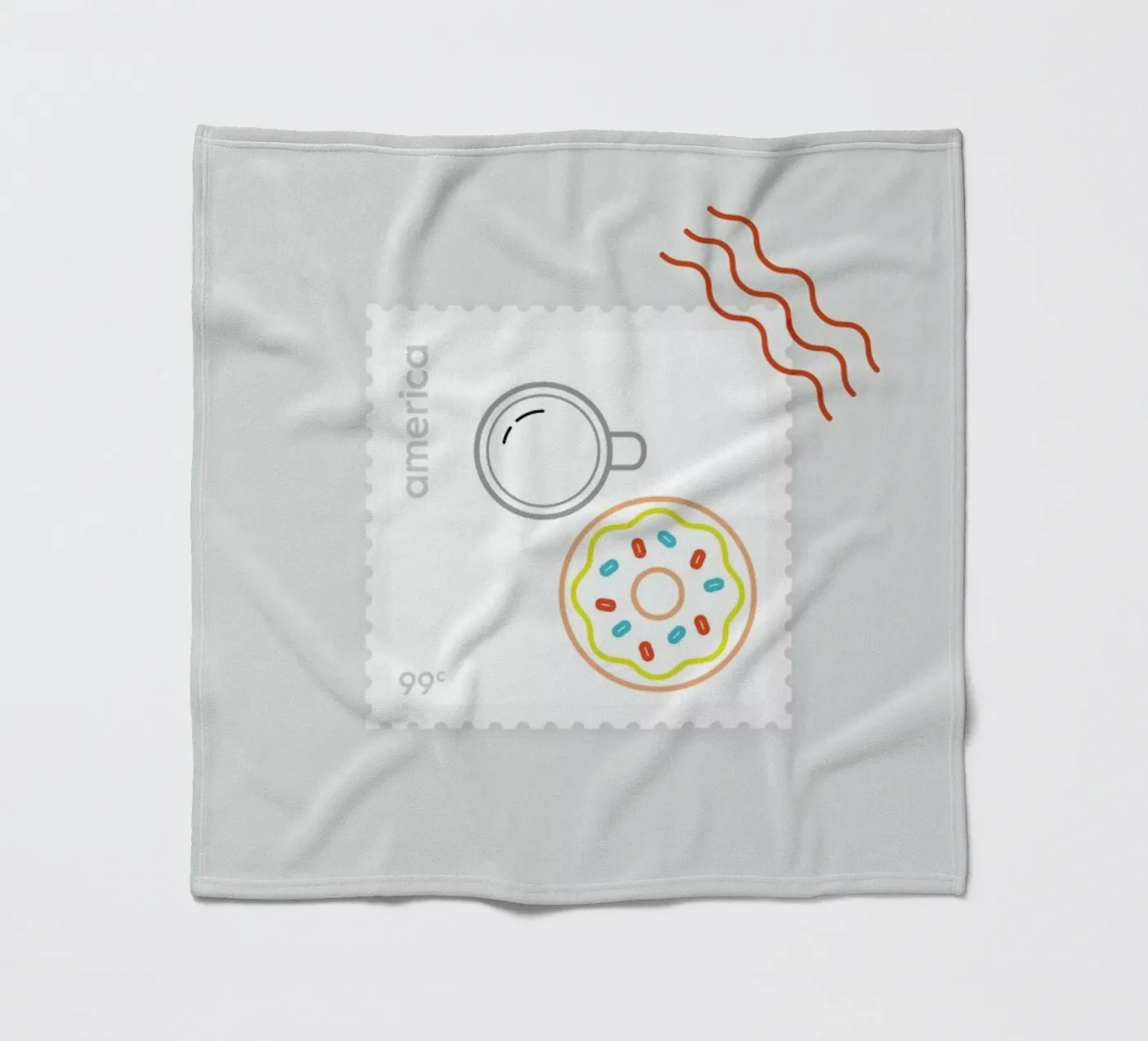 Doughnut Time fleecedeken van Dean Smith