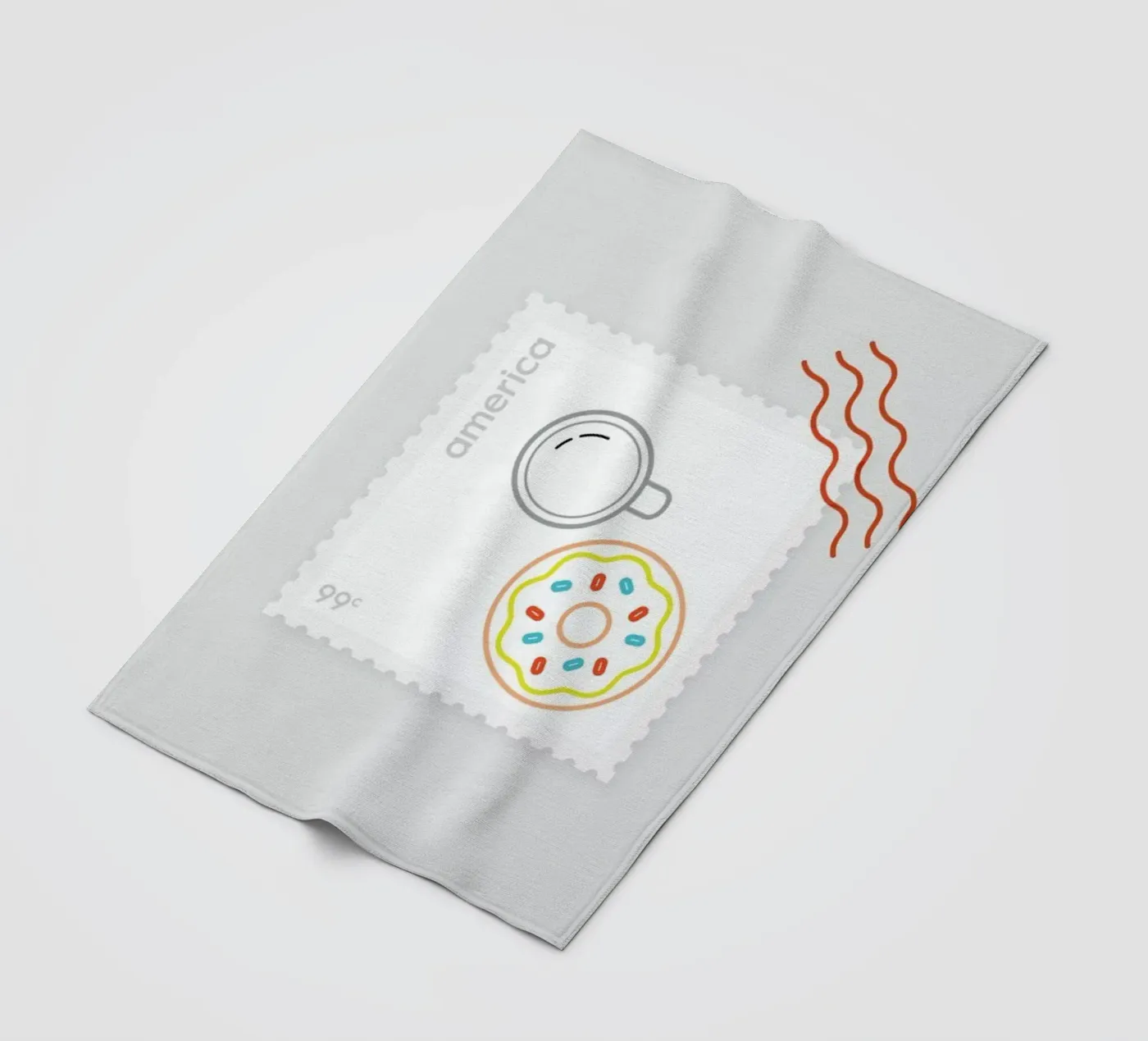 Doughnut Time fleecedeken van Dean Smith