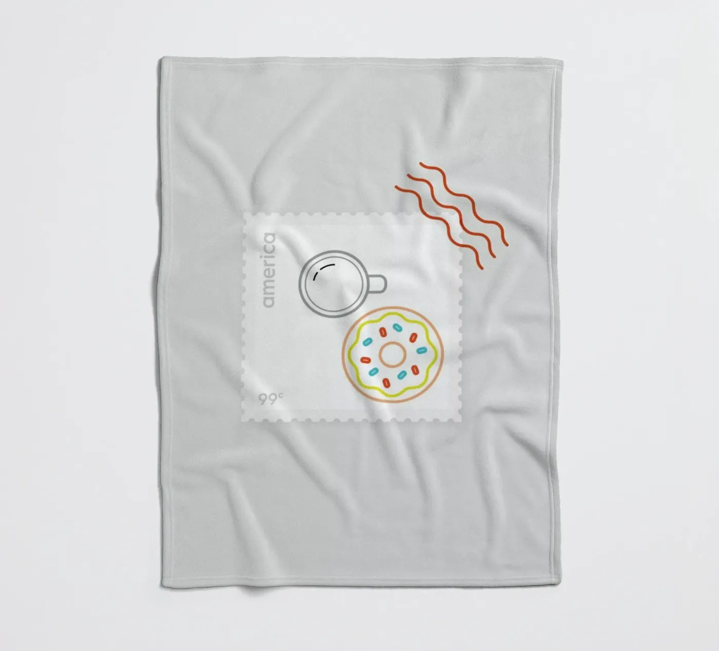 Doughnut Time Fleecedecke von Dean Smith