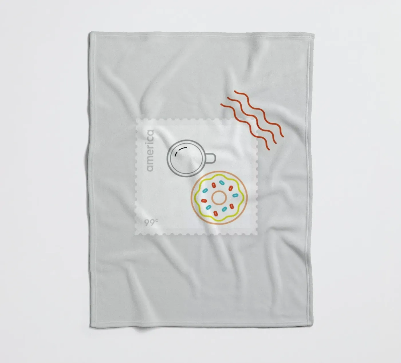 Doughnut Time fleecedeken van Dean Smith