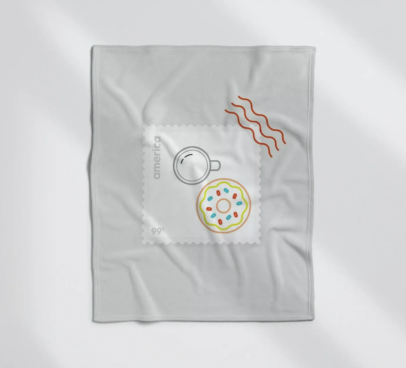 Doughnut Time Fleecedecke von Dean Smith