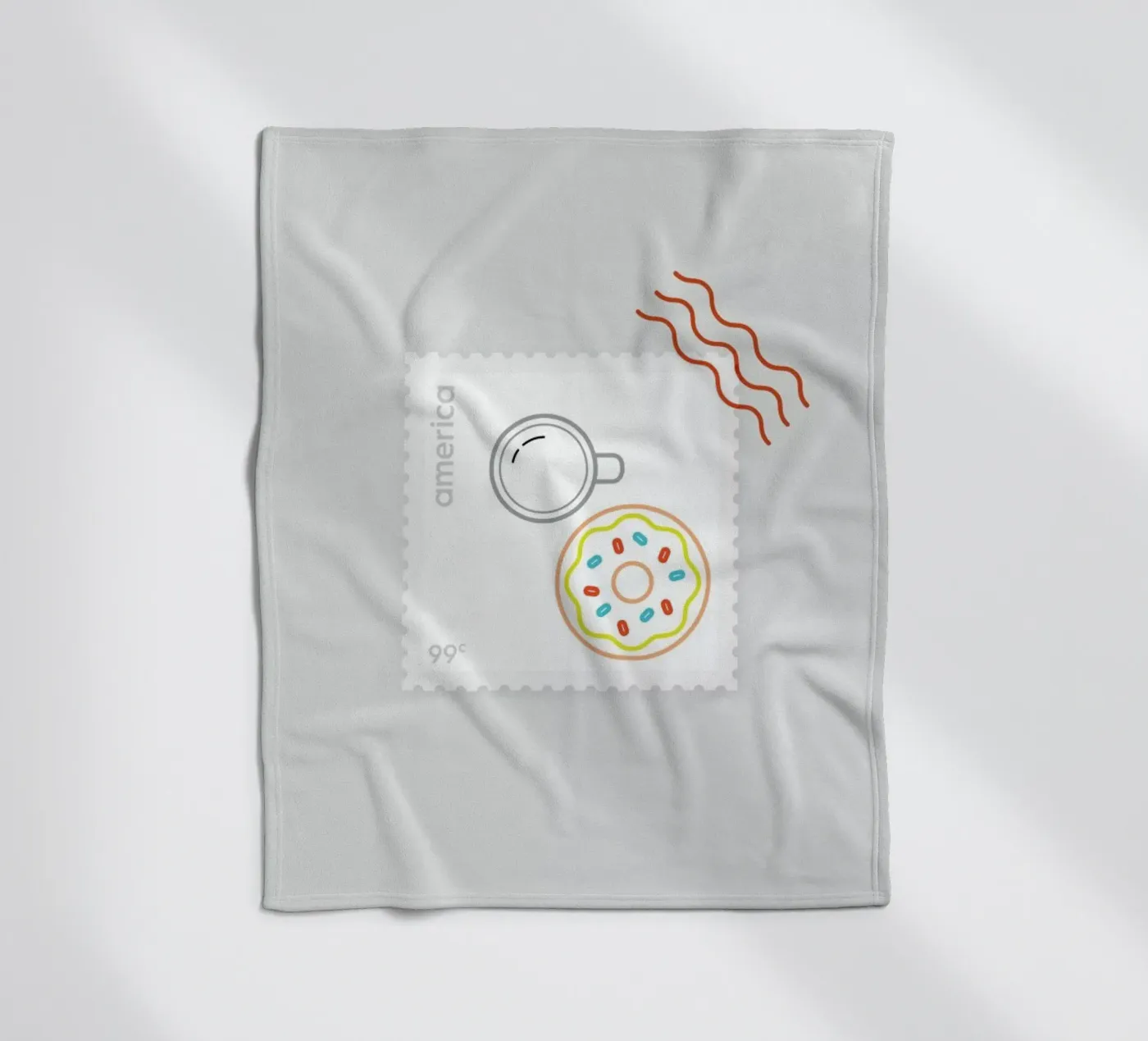 Doughnut Time fleecedeken van Dean Smith