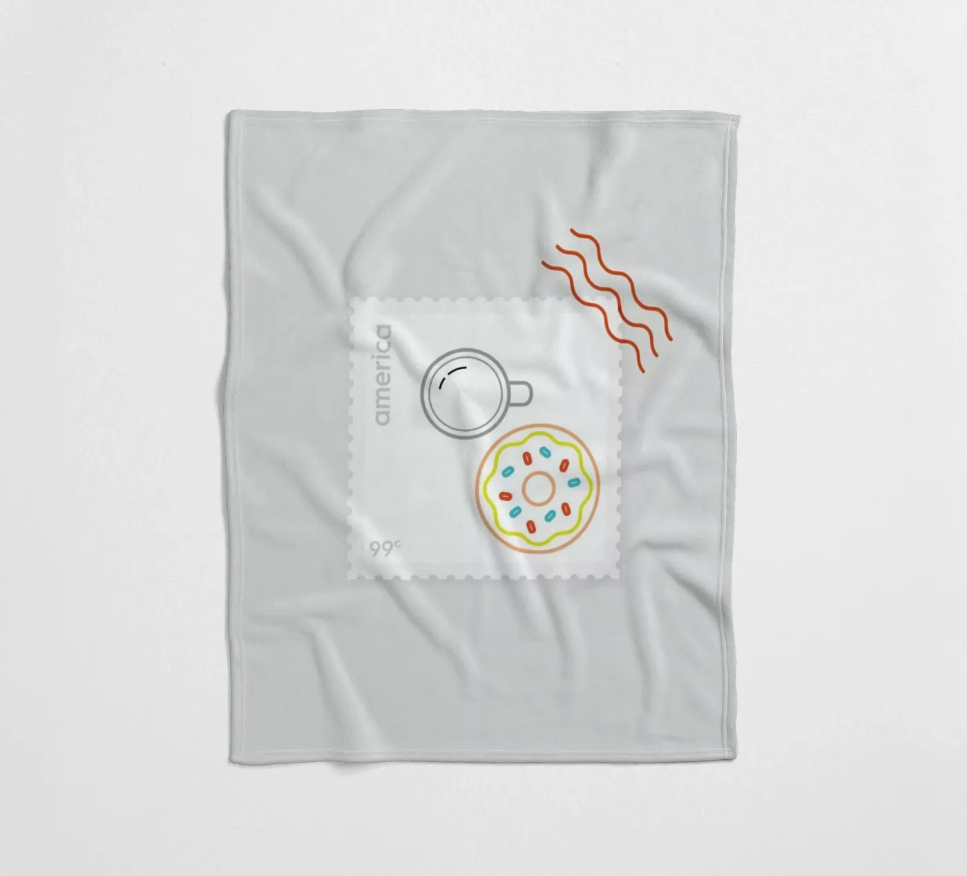 Doughnut Time Fleecedecke von Dean Smith