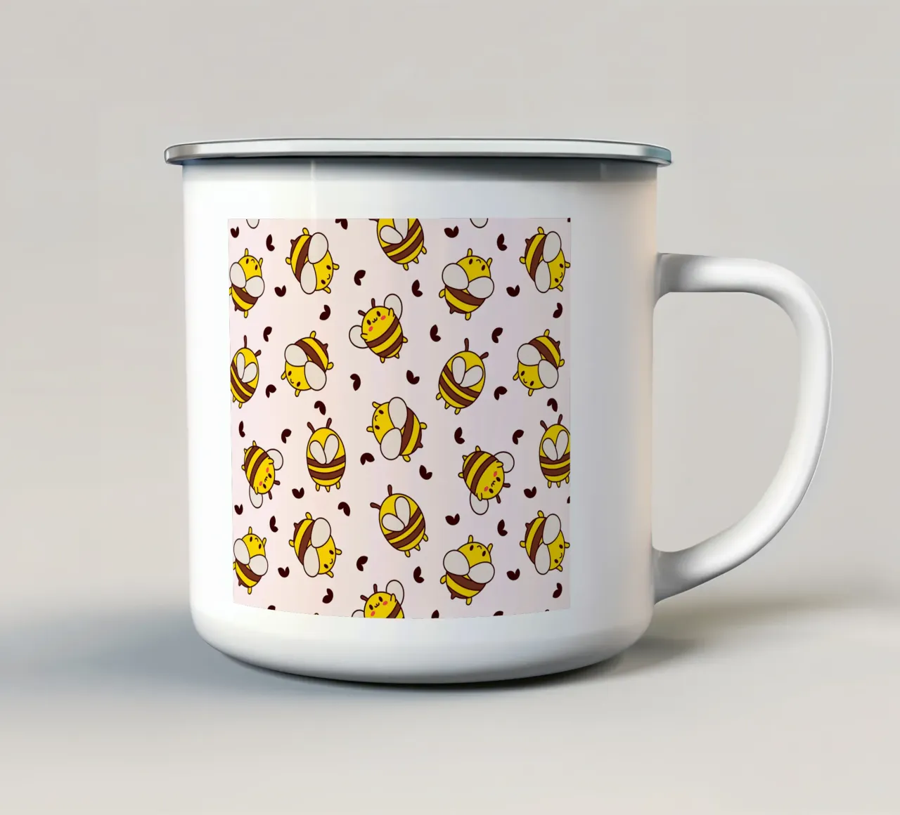 Api Kawaii tazza in smalto da Kiroiharu