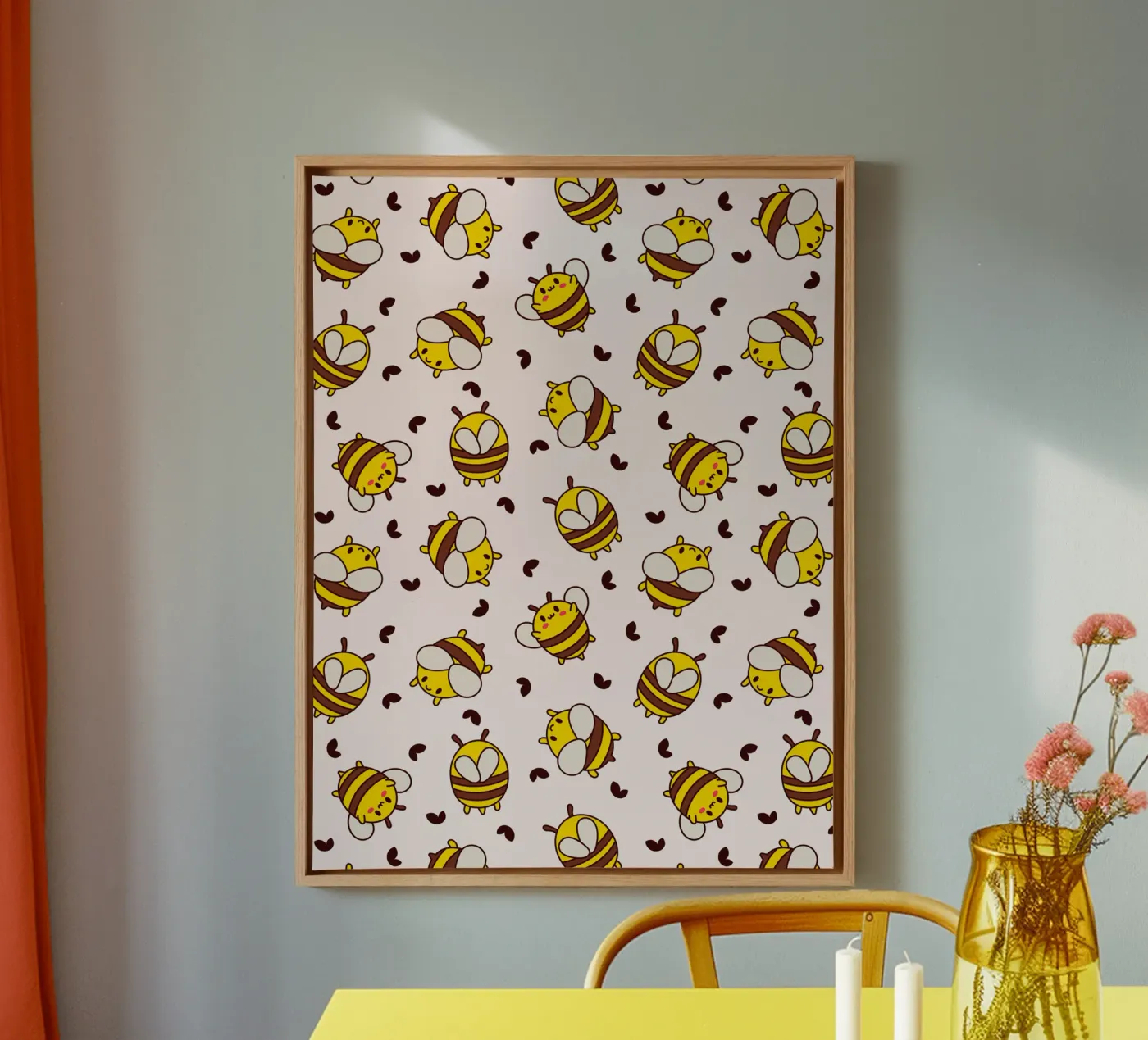 Kawaii Bees tela da Kiroiharu