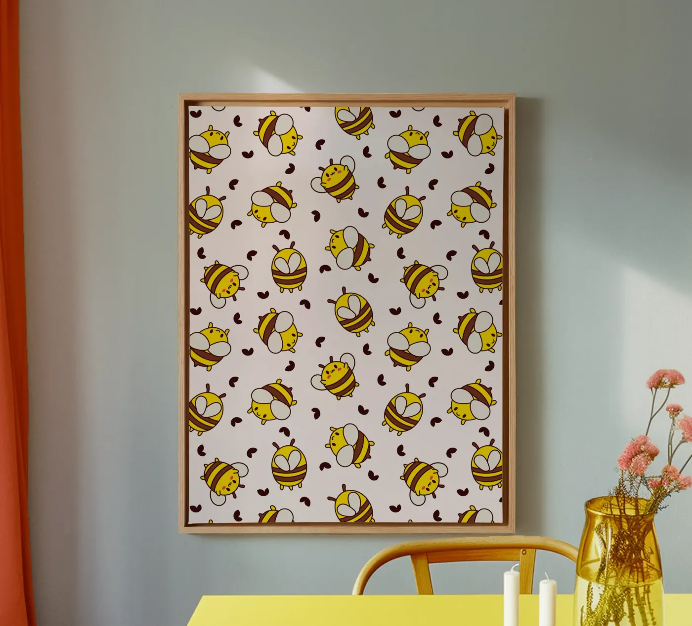 Kawaii Bees tela da Kiroiharu