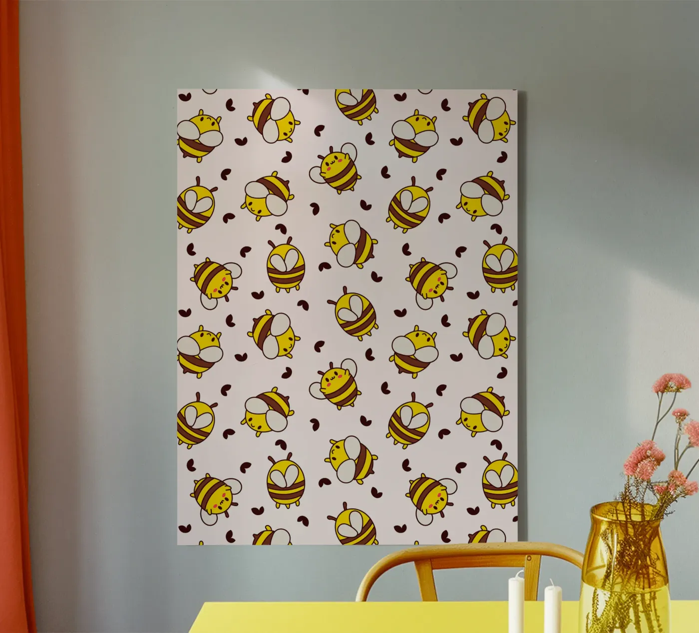 Kawaii Bees tela da Kiroiharu