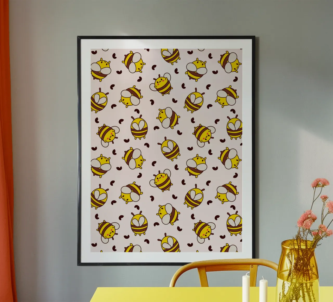Kawaii Bees poster by Kiroiharu