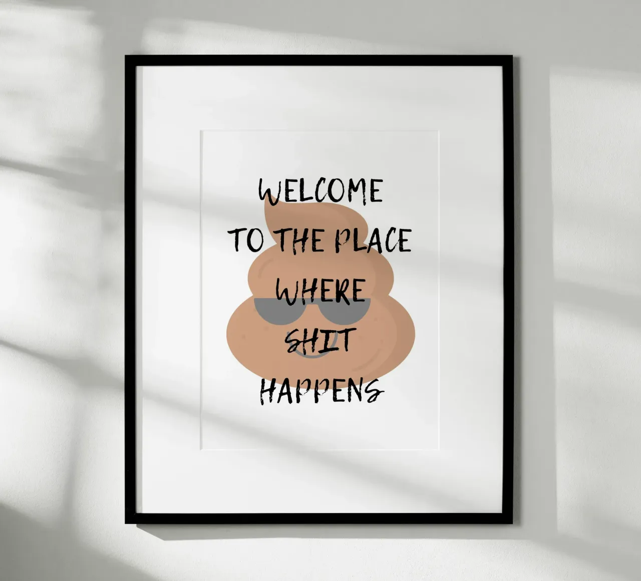 BIENVENUE À L'ENDROIT OÙ LES CHOSES SE PASSENT MAL poster de ArtDesign by KBK