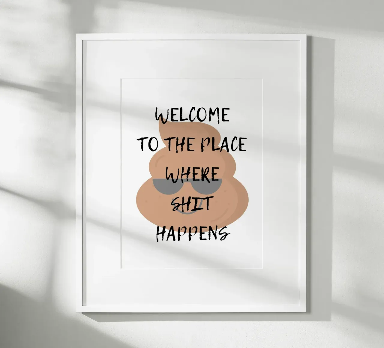 BIENVENUE À L'ENDROIT OÙ LES CHOSES SE PASSENT MAL poster de ArtDesign by KBK