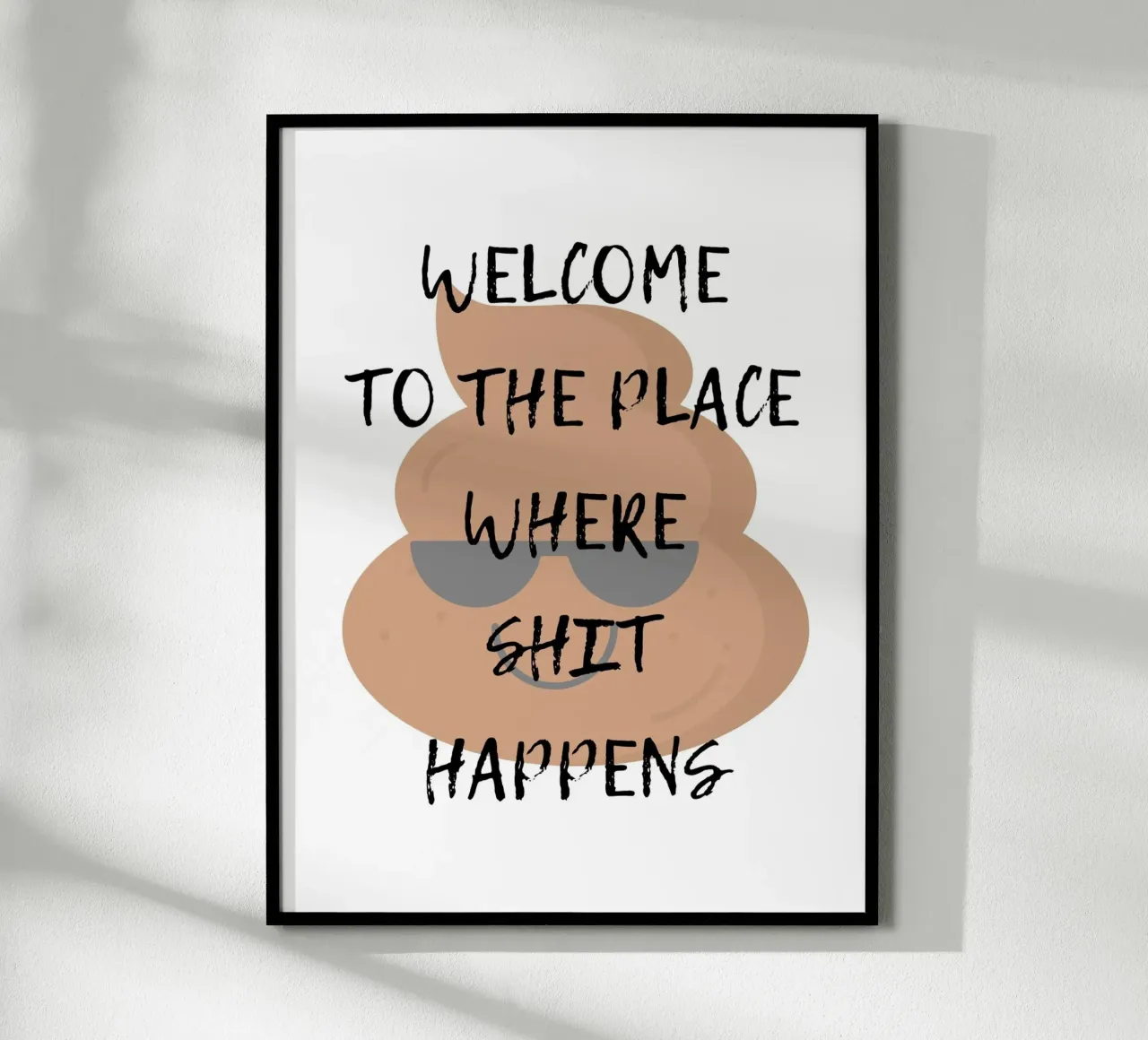 BIENVENUE À L'ENDROIT OÙ LES CHOSES SE PASSENT MAL poster de ArtDesign by KBK