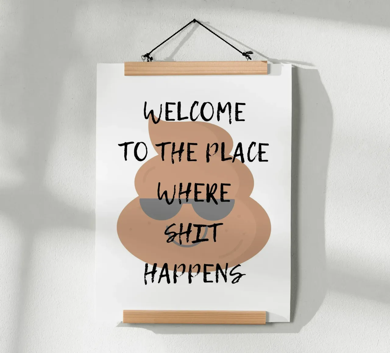 BIENVENUE À L'ENDROIT OÙ LES CHOSES SE PASSENT MAL poster de ArtDesign by KBK