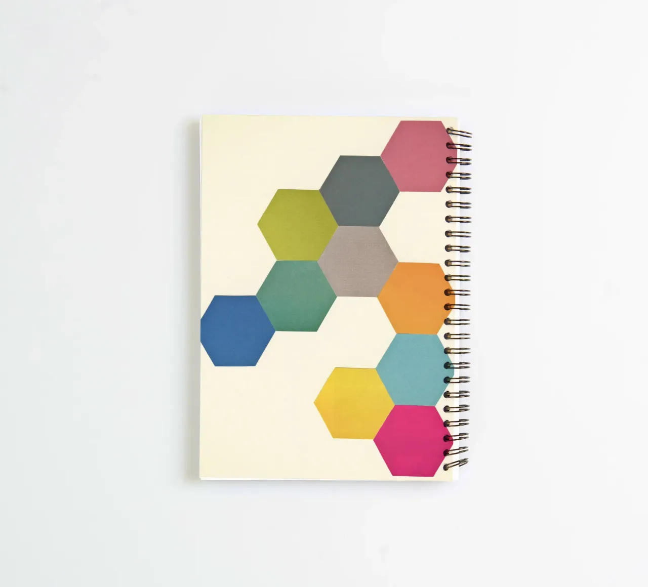 Honeycomb I spiral notebook by Cassia Beck Collage