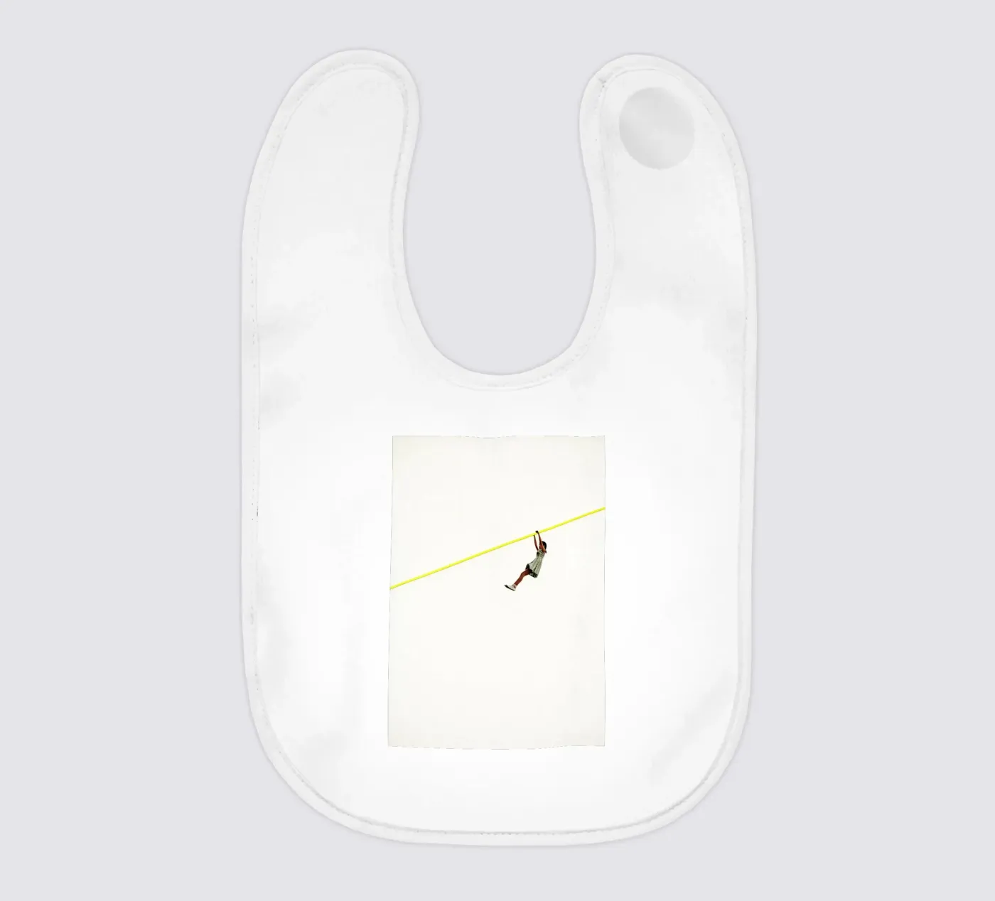 Zip Wire baby bib by Cassia Beck Collage