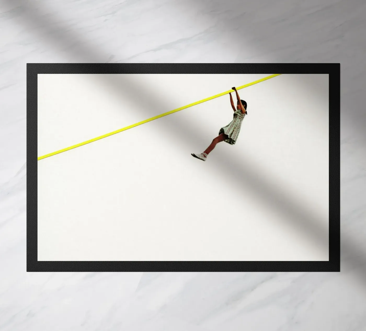 Zip Wire doormat by Cassia Beck Collage