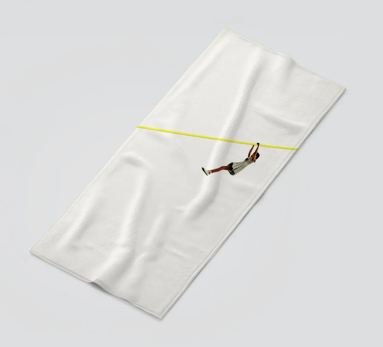 Zip Wire beach towel by Cassia Beck Collage