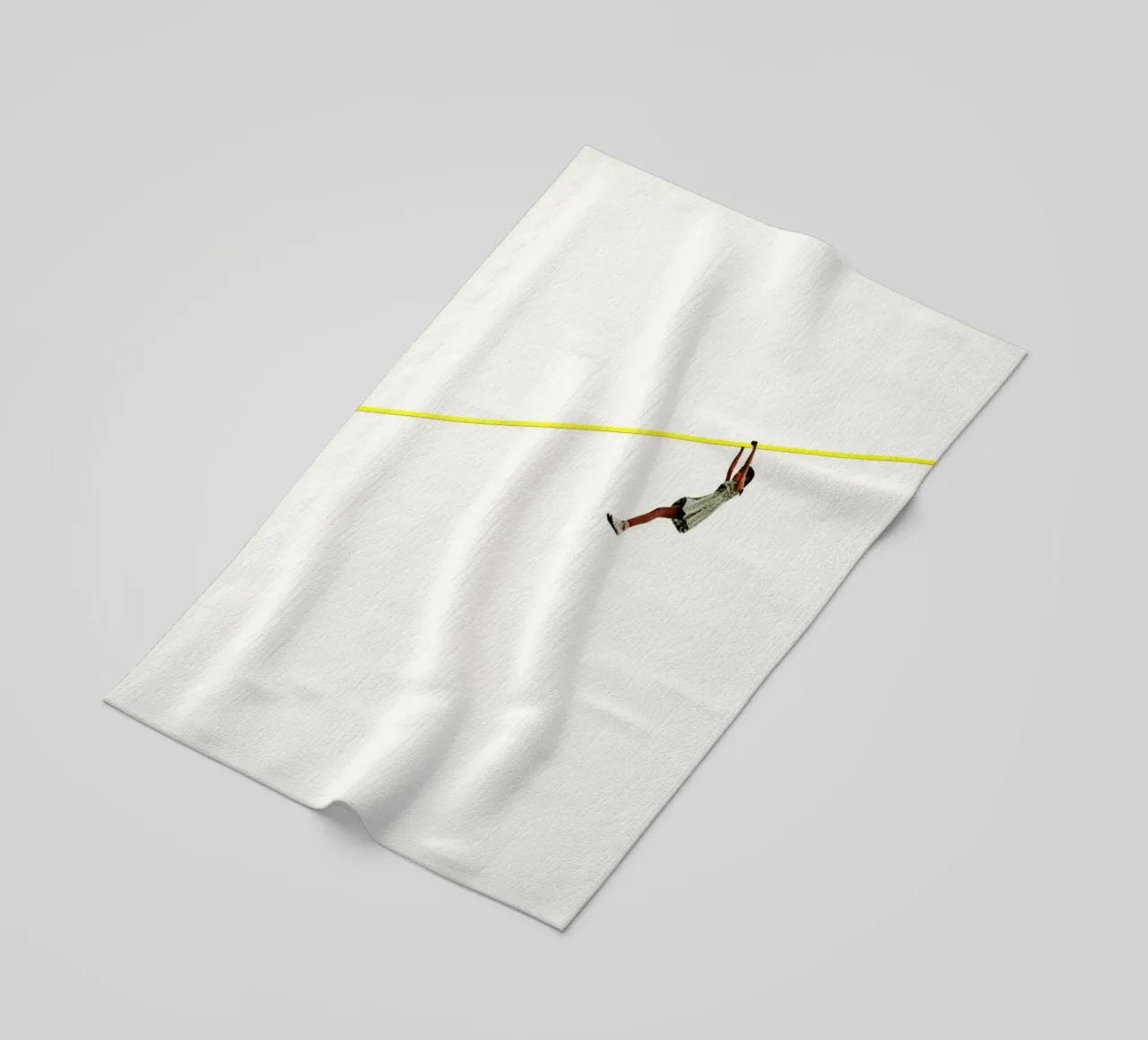 Zip Wire beach towel by Cassia Beck Collage