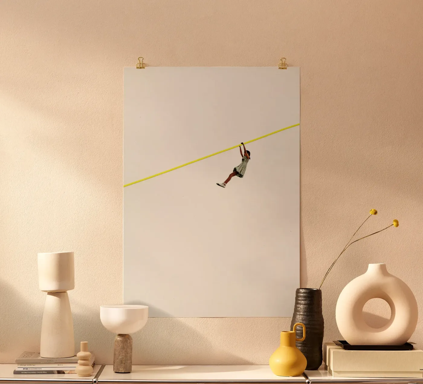 Zip Wire poster by Cassia Beck Collage