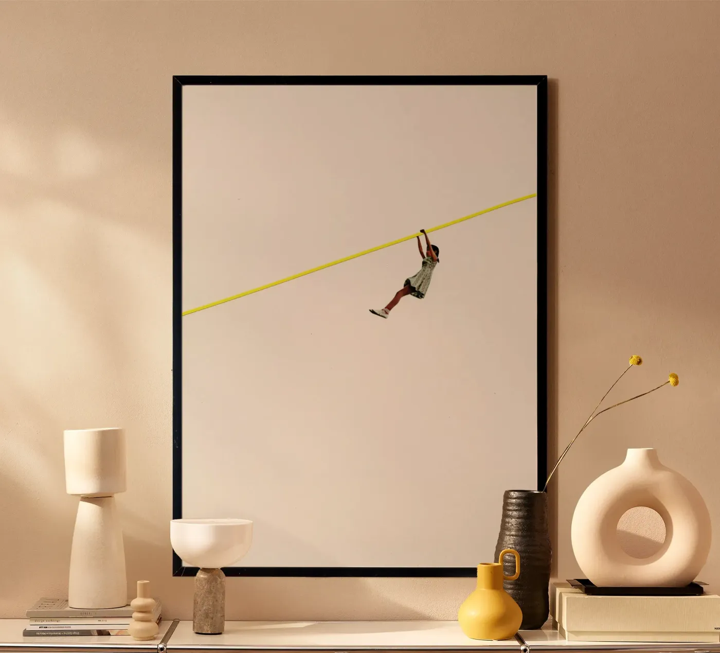 Zip Wire poster by Cassia Beck Collage