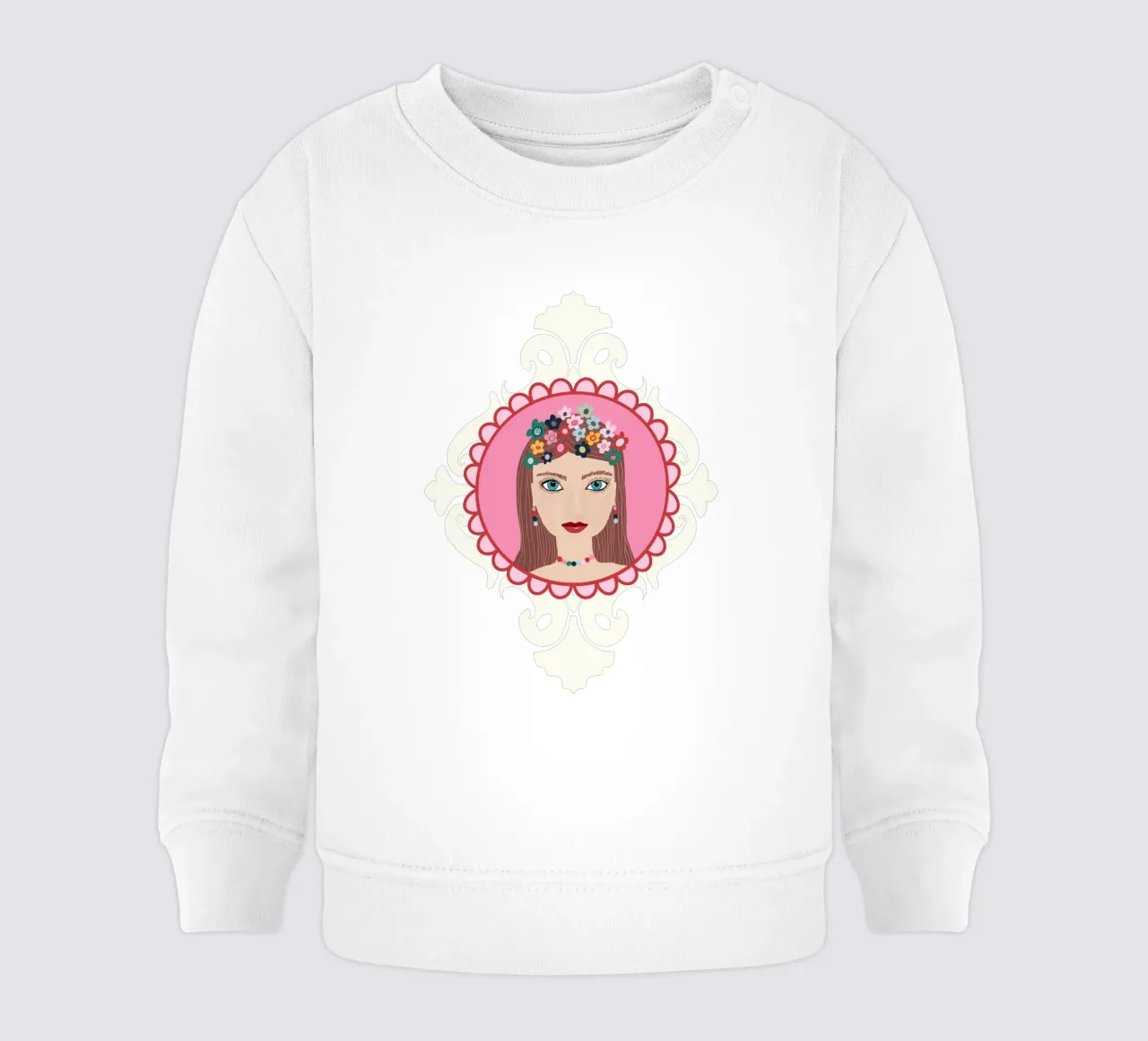 Im HERZEN Prinzessin weiss felpa neonato da Miris bunte Modewelt