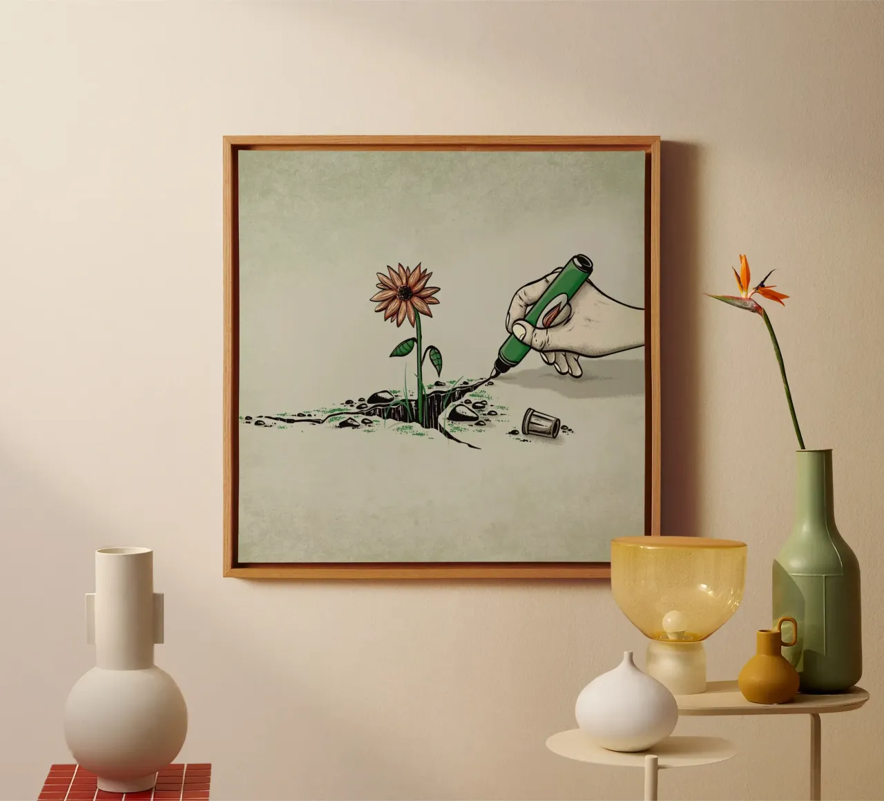 Nature Pen canvas by Robert Richter