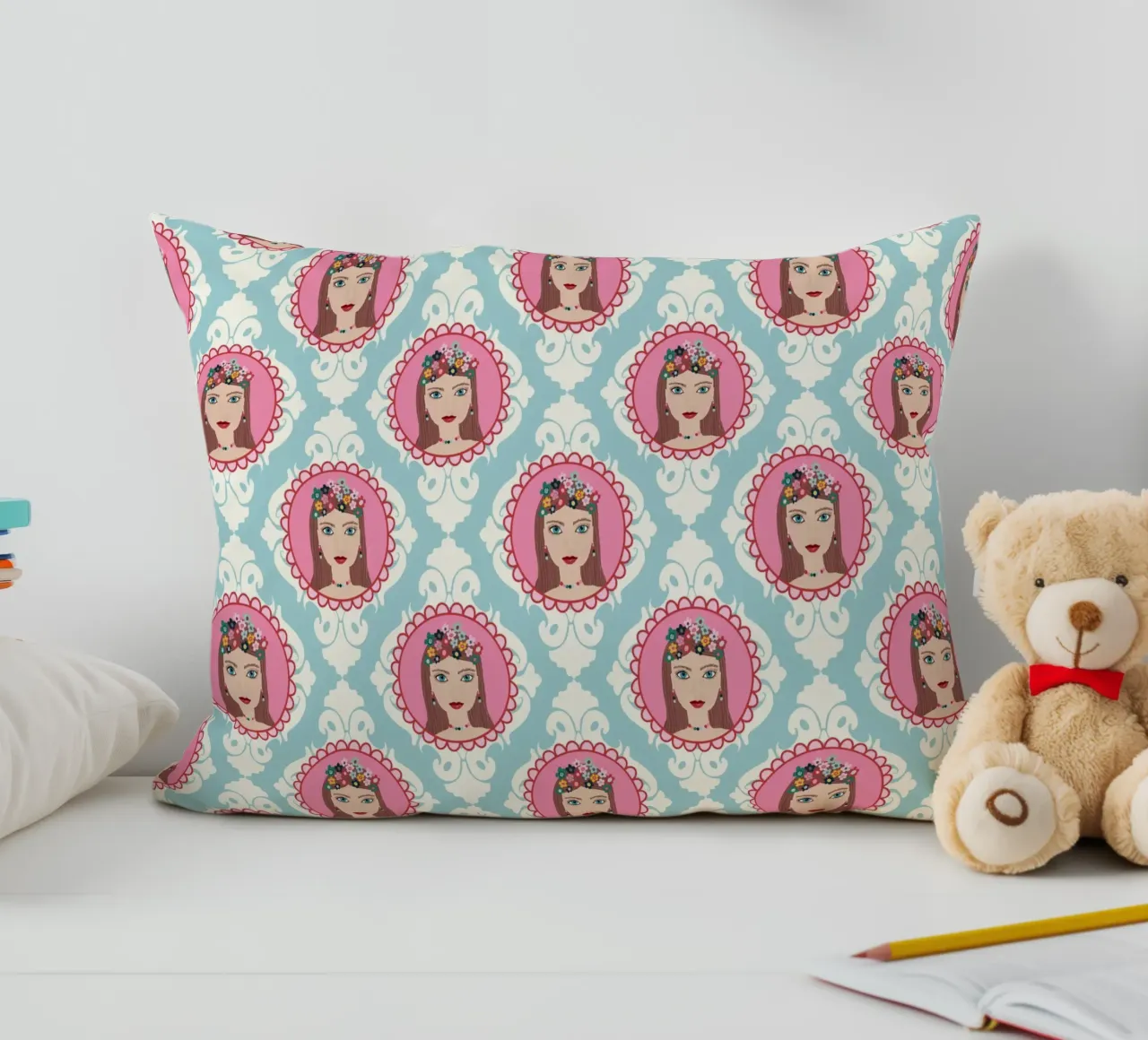 Im Herzen Prinzessin  PATTERN cuscino da Miris bunte Modewelt