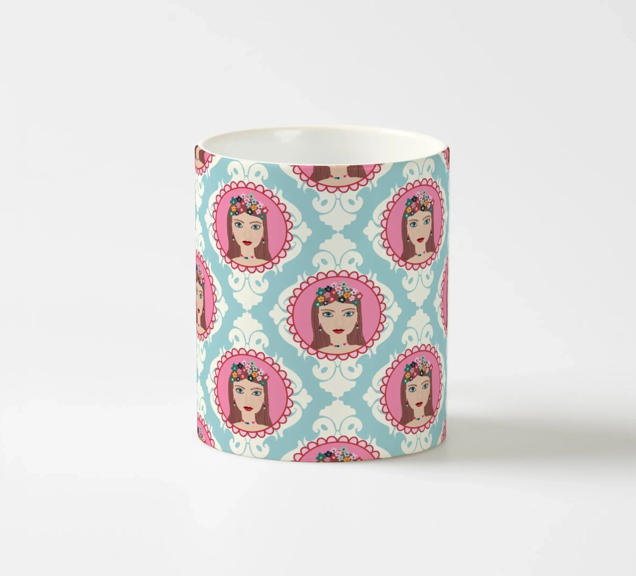 Im Herzen Prinzessin  PATTERN taza de cerámica de Miris bunte Modewelt