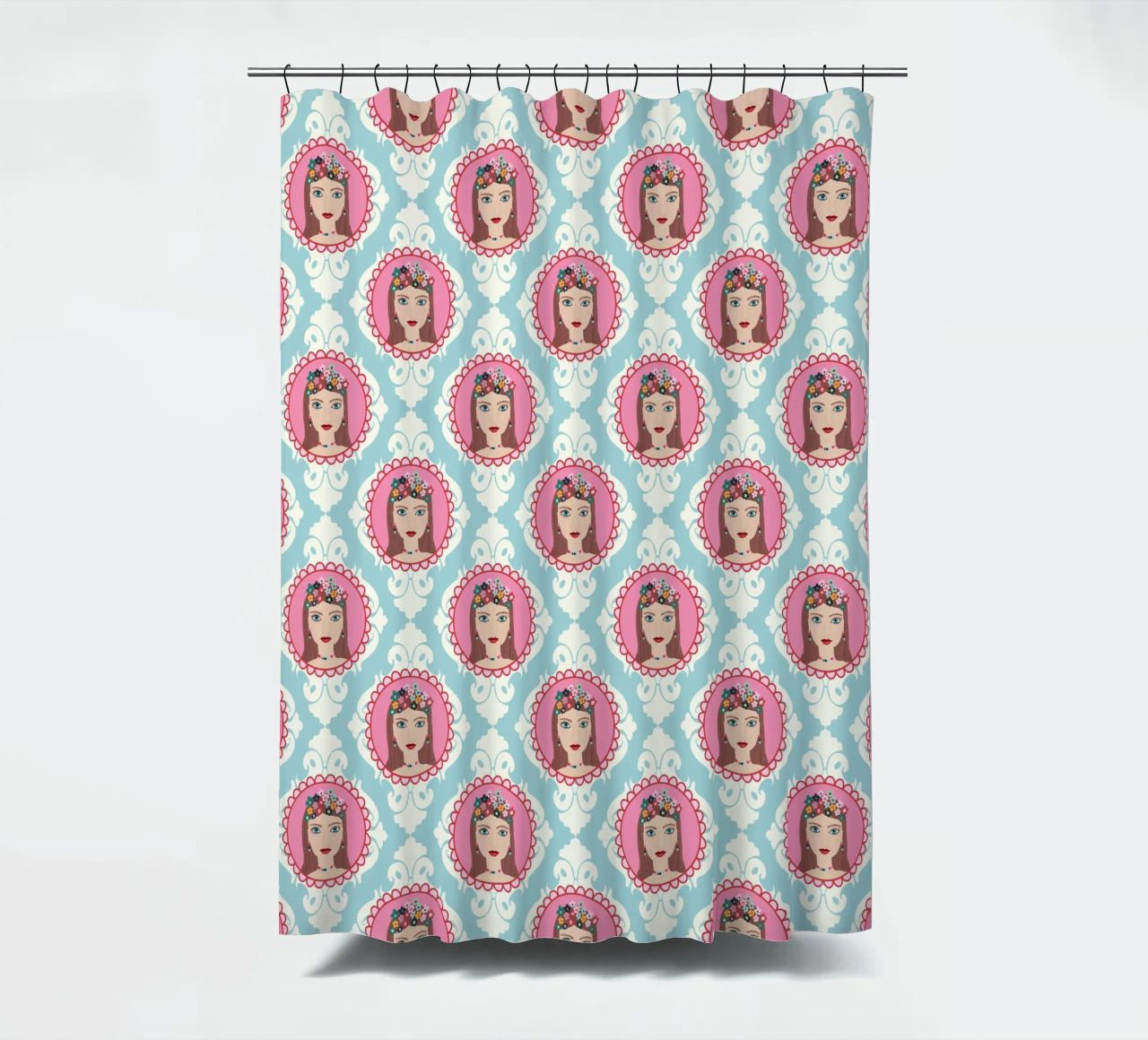 Im Herzen Prinzessin  PATTERN cortina de baño de Miris bunte Modewelt