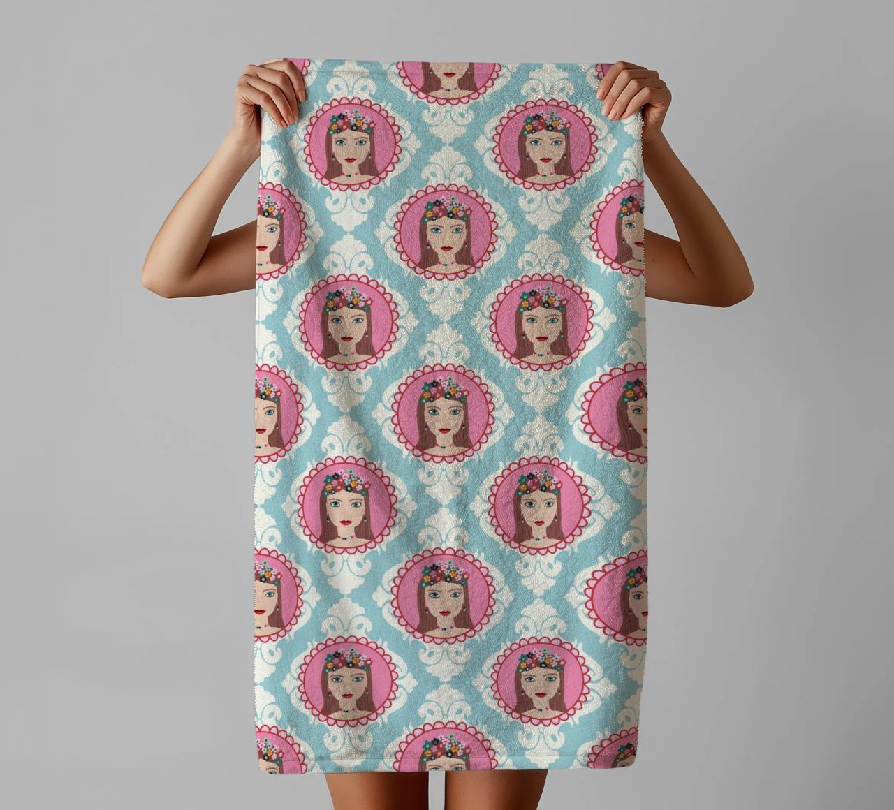 Im Herzen Prinzessin  PATTERN toalla de baño de Miris bunte Modewelt