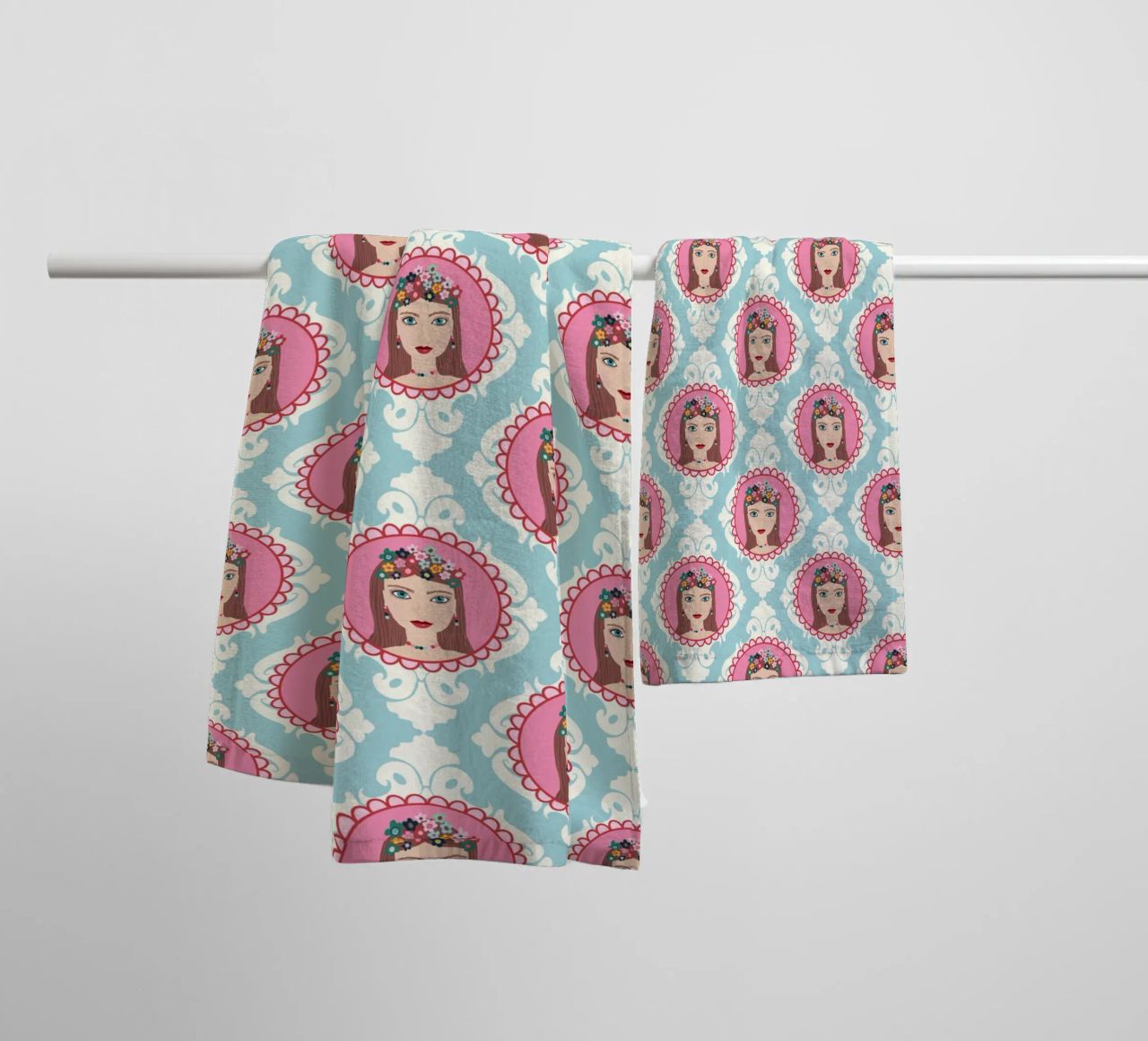 Im Herzen Prinzessin  PATTERN toalla de baño de Miris bunte Modewelt