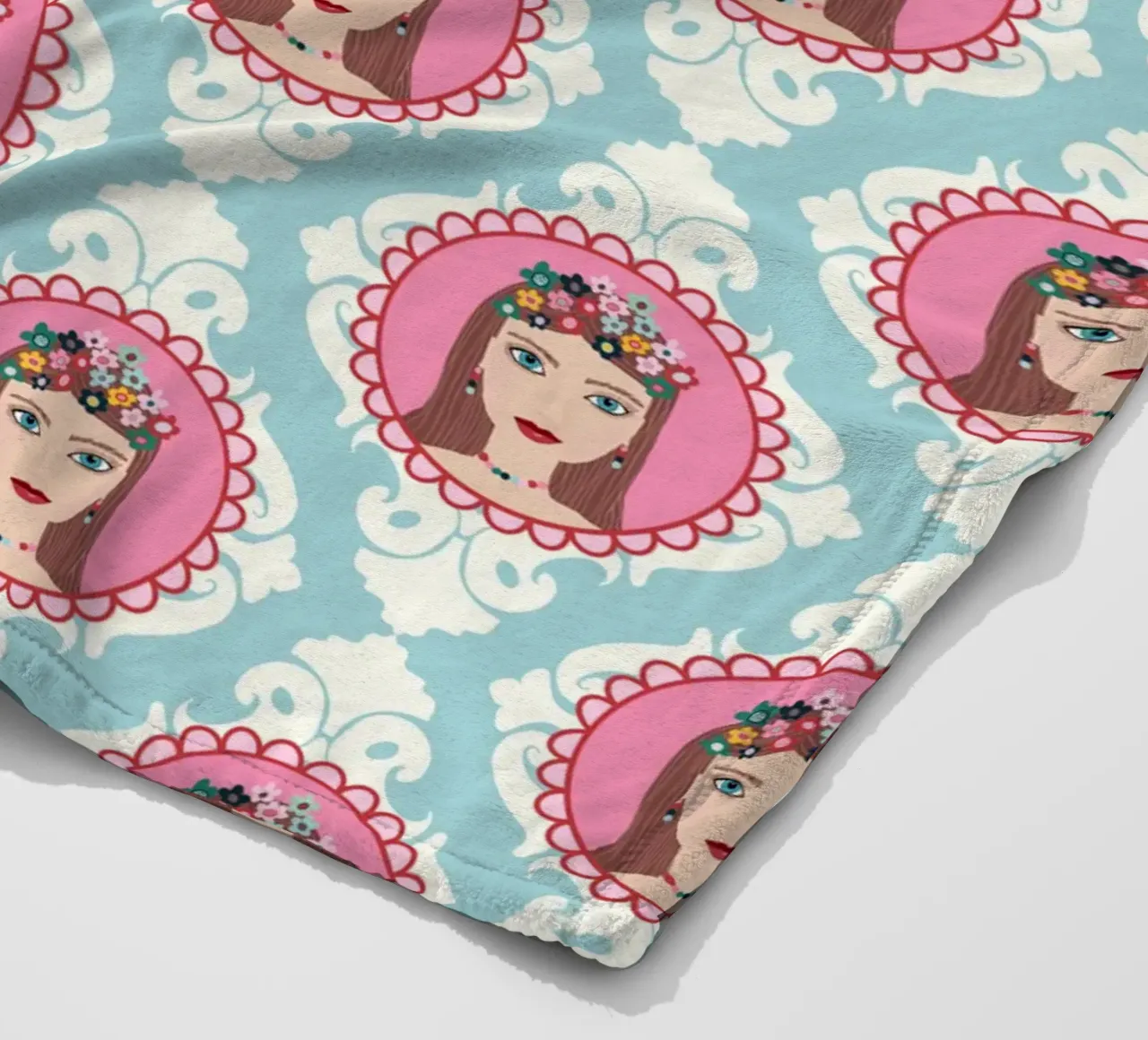 Im Herzen Prinzessin  PATTERN coperta in pile da Miris bunte Modewelt