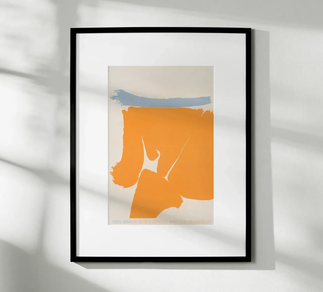 Friedel Dzubas - Abstrakte Kunstausstellung poster con telaio in alluminio da Old Masters