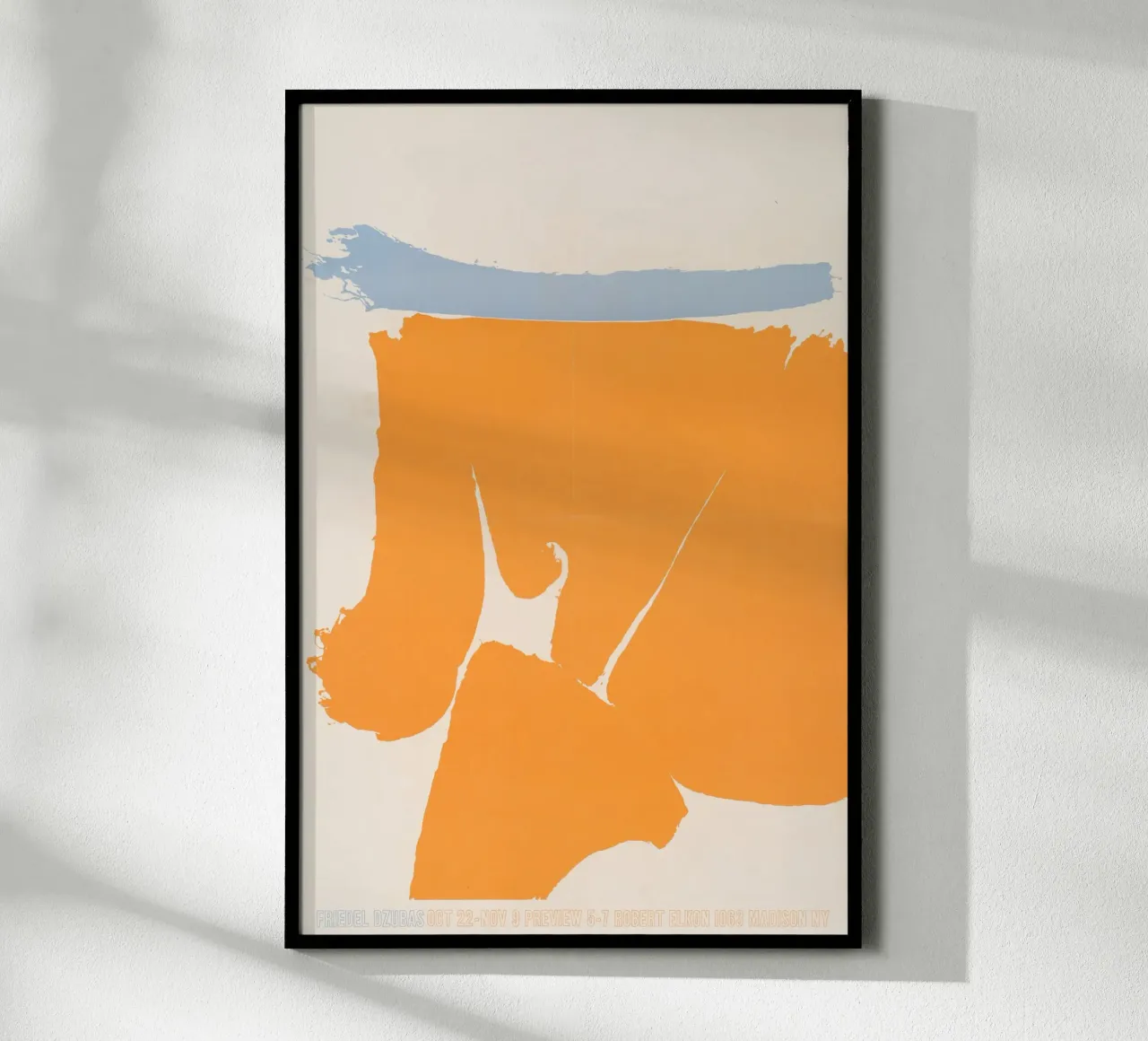 Friedel Dzubas - Abstrakte Kunstausstellung poster con telaio in alluminio da Old Masters