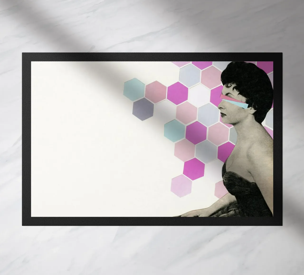 Wallflower doormat by Cassia Beck Collage