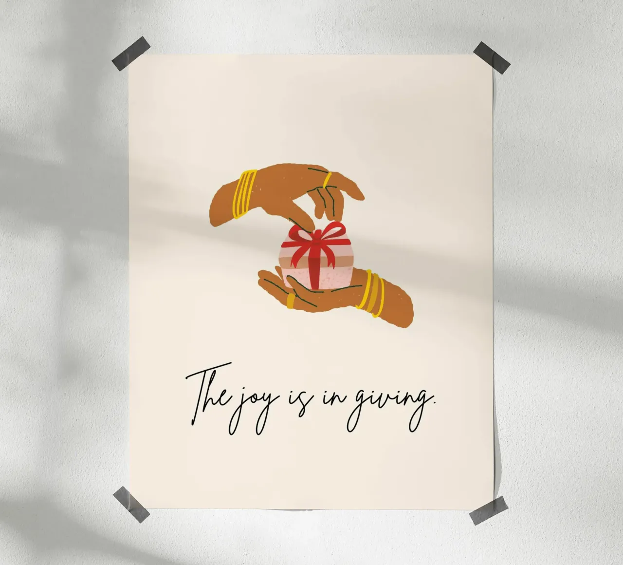The joy is in giving. hahnemühle de designsbysophia
