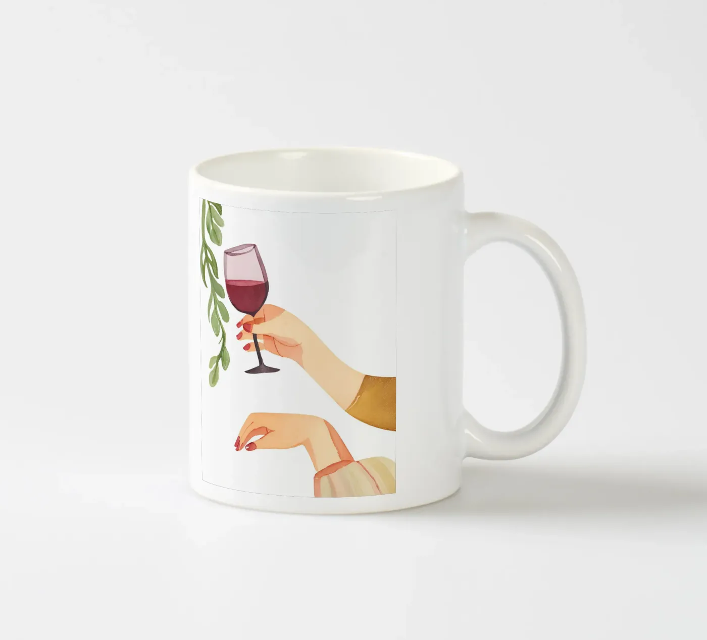 Weinglas ceramic mug by designsbysophia